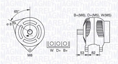MAGNETI MARELLI 063377463010 -  Генератор